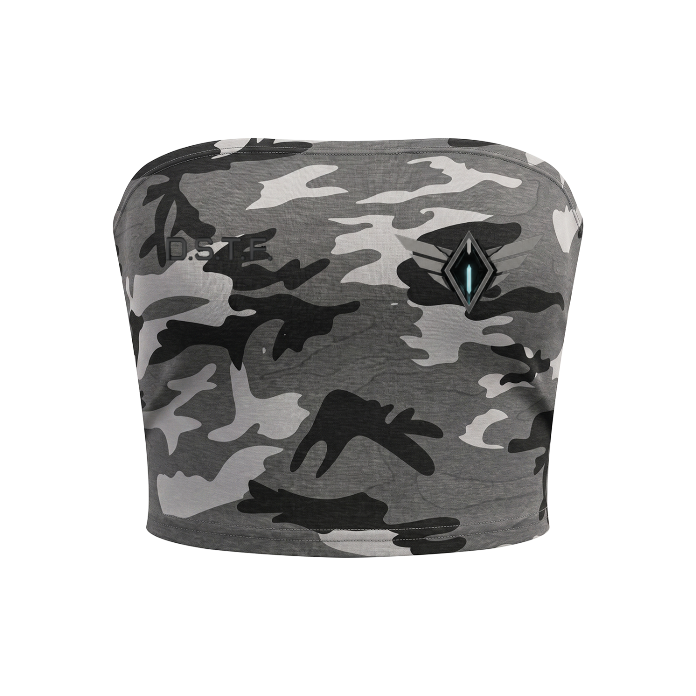 Women’s D.S.T.F. Boot Camp Camo Cropped Tube Top