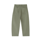 Digital Logo Barrel-leg Chino Pants