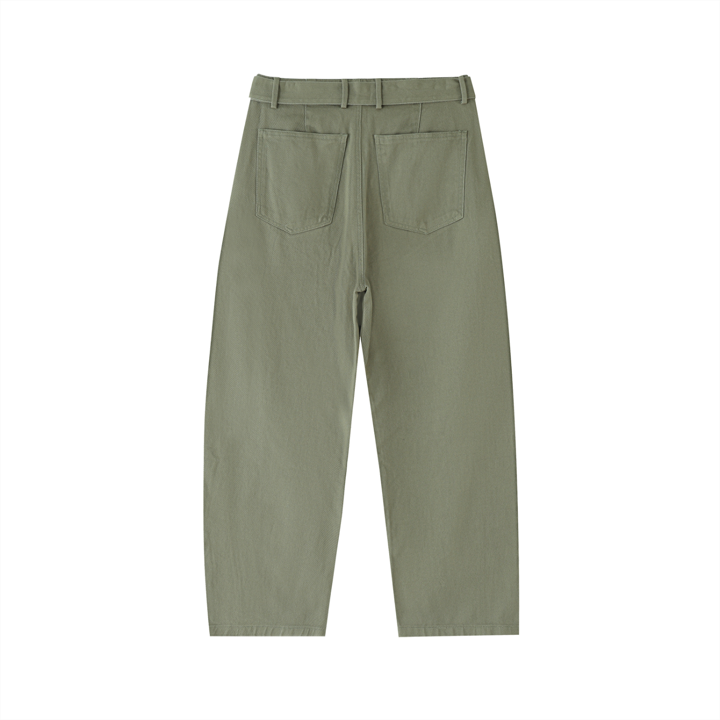 Digital Logo Barrel-leg Chino Pants