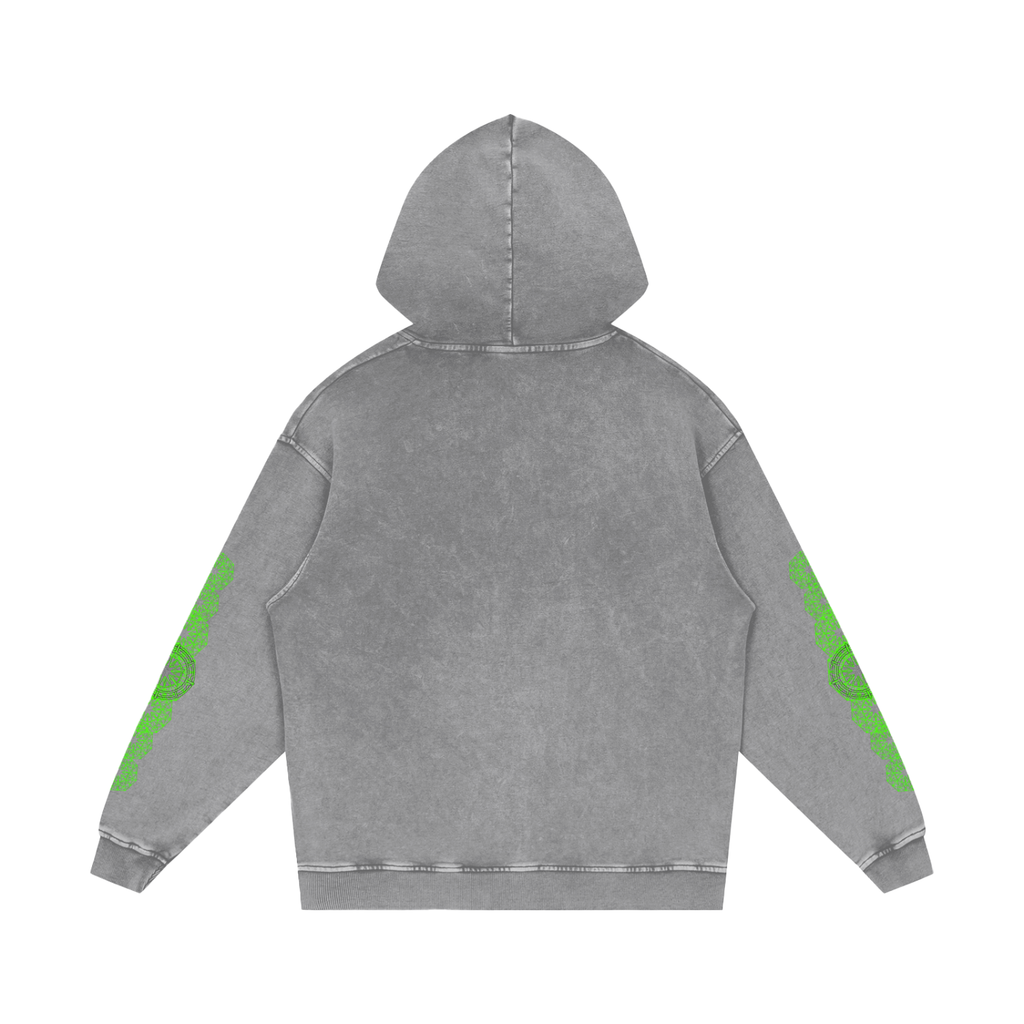 Snow Washed Loose Cotton Hoodie