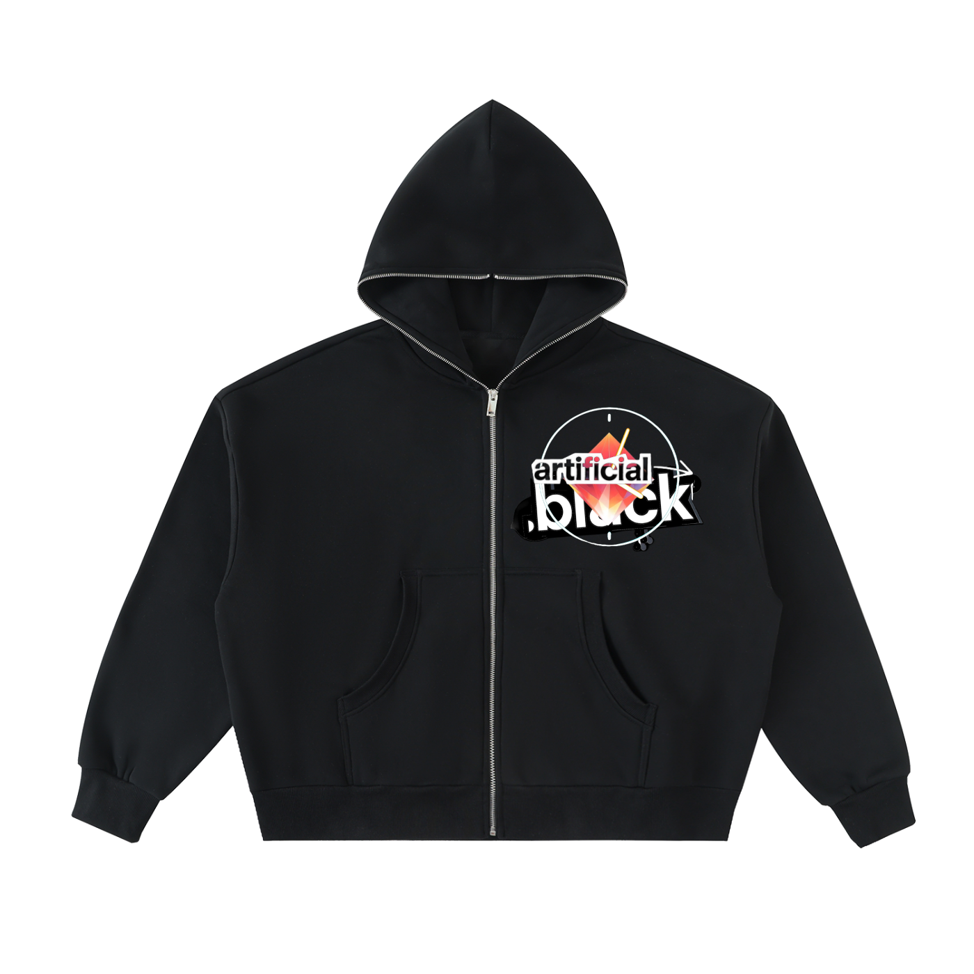 "Full-Zip Time Splatter Shield"