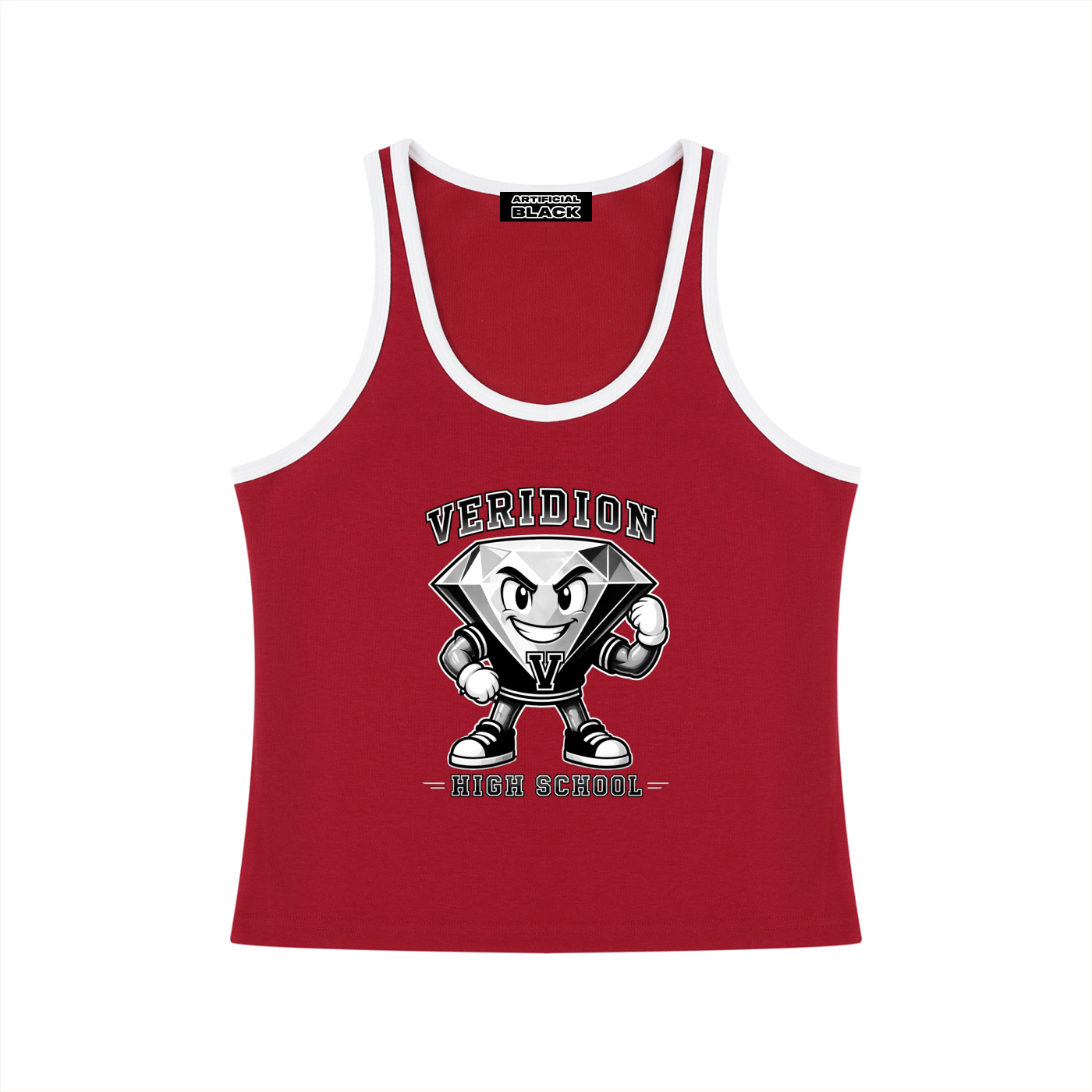 Women's Retro Veridion High Cropped Tank Top