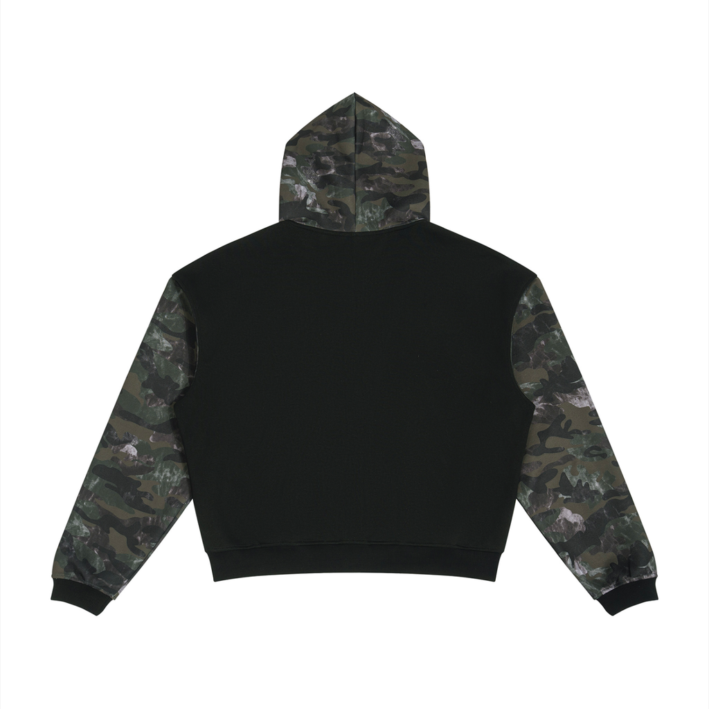 Unisex Coffee & Camo Full Zip Hoodie