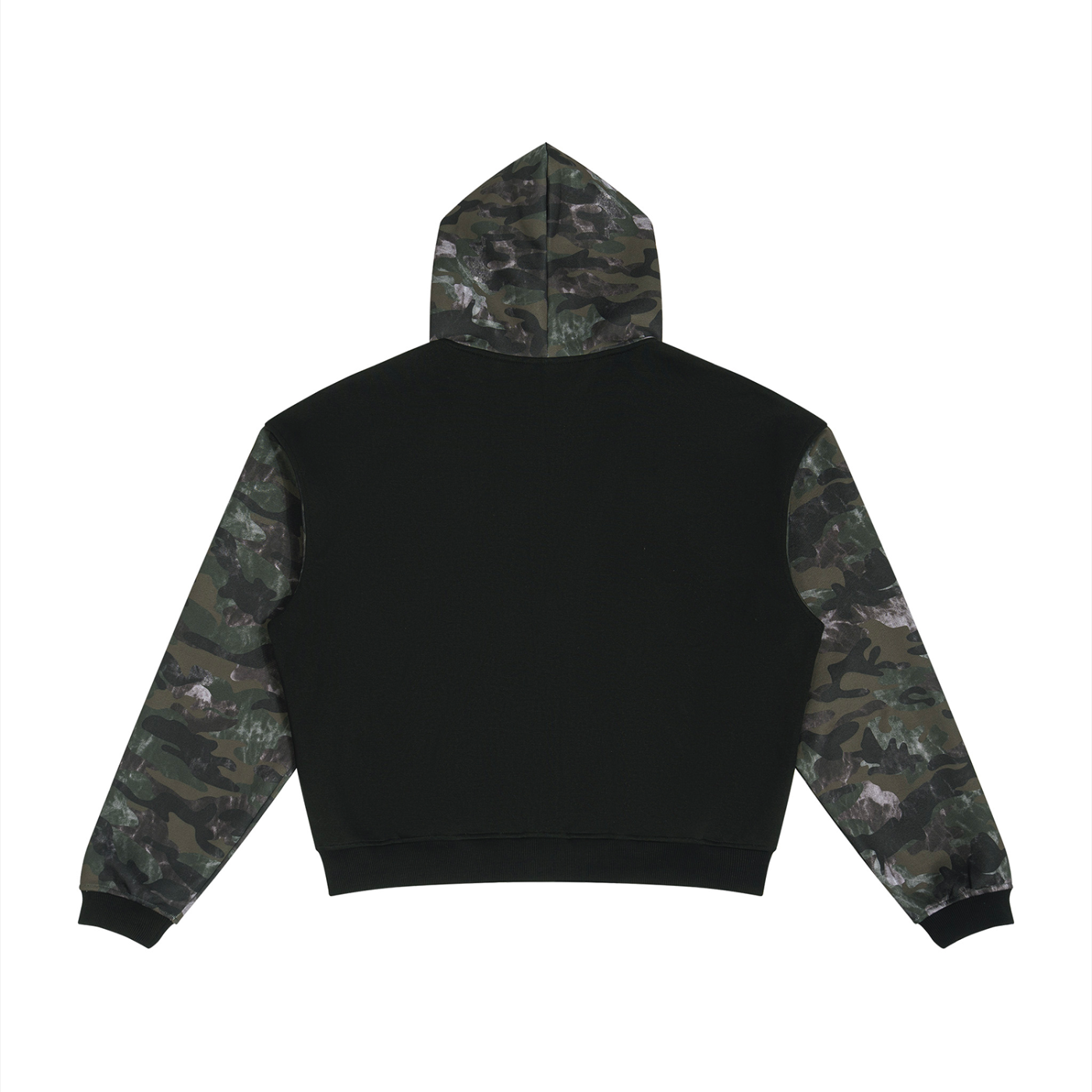 Unisex Coffee & Camo Full Zip Hoodie