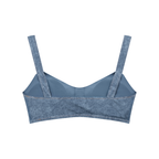Artificial Denim Sports Bra