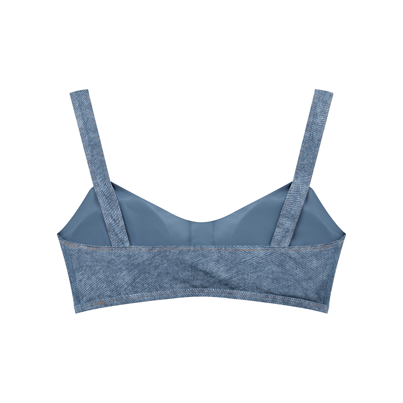 Artificial Denim Sports Bra