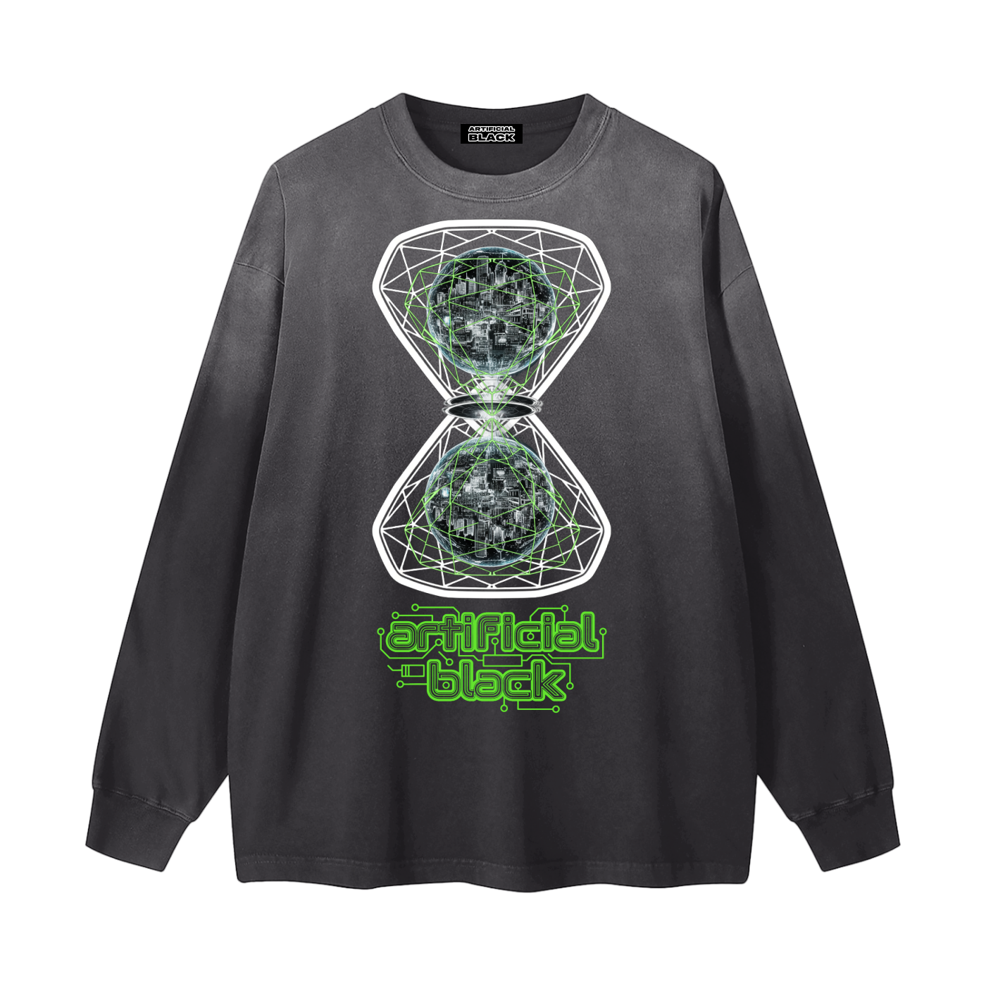 Gradient Washed Long Sleeve T-Shirt