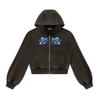 Women’s Vintage Wash Full Zip Sharkollidescope Hoodie
