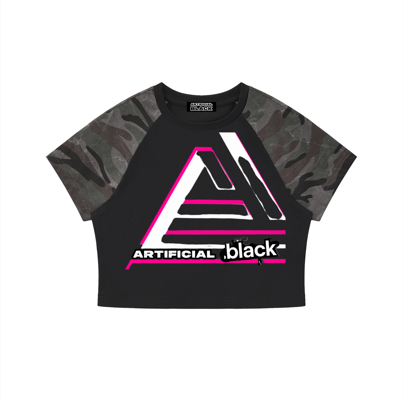 Women’s D.S.T.F. Camo Raglan Crop T-Shirt