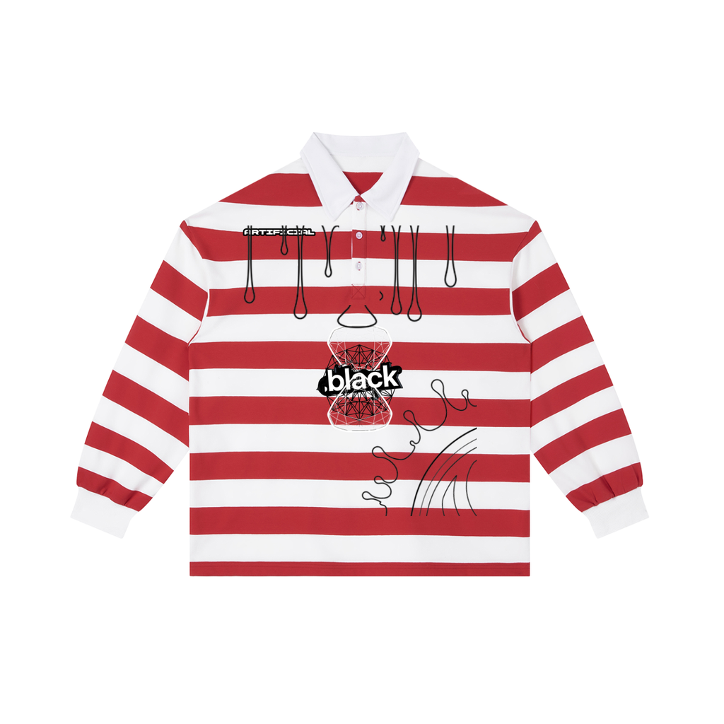 What's Red and White and Black alll over.