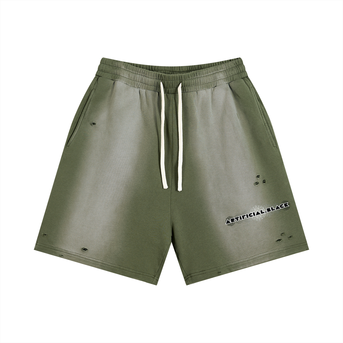 Sun Fade Distressed Shorts