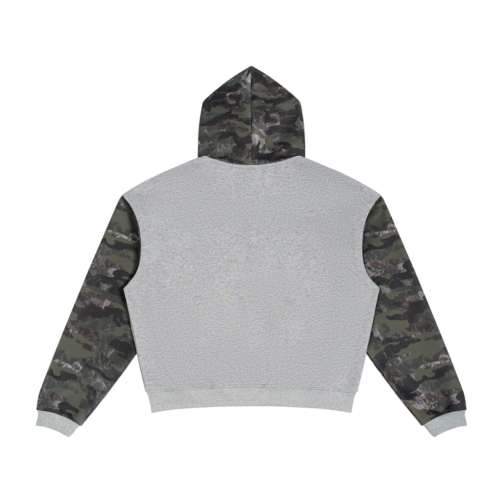 Unisex Coffee & Camo Full Zip Hoodie