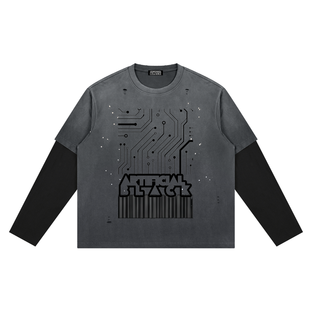 Vintage Digital Distressed Layer T