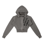 A.B. Standard Issue Vintage Washed Cropped Fleece Hoodie