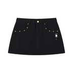 Women's Studded Denim Mini Skirt