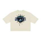 Unisex Vintage Blinged Out Splater Boxy T