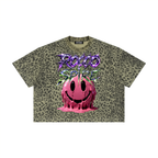 PINK PLASTIC Leopard Print SMILES