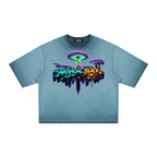 Mushroom Skyline Reverse Dyed Boxy T-Shirt