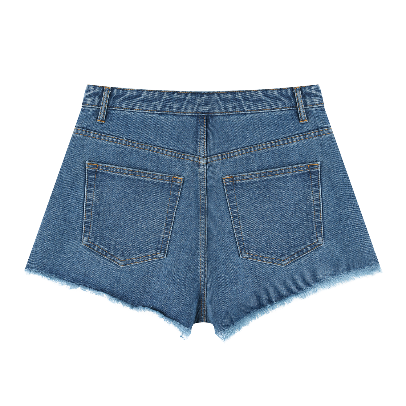 Women’s Digitally Enhanced Vintage Wash High Rise Denim Shorts