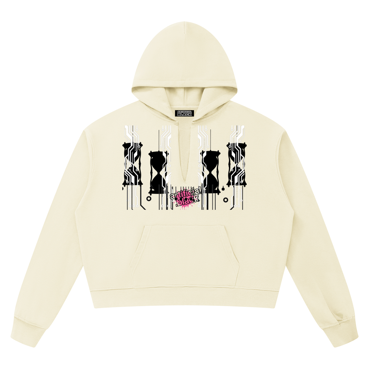 Unisex Boxy Raw Edge Hoodie
