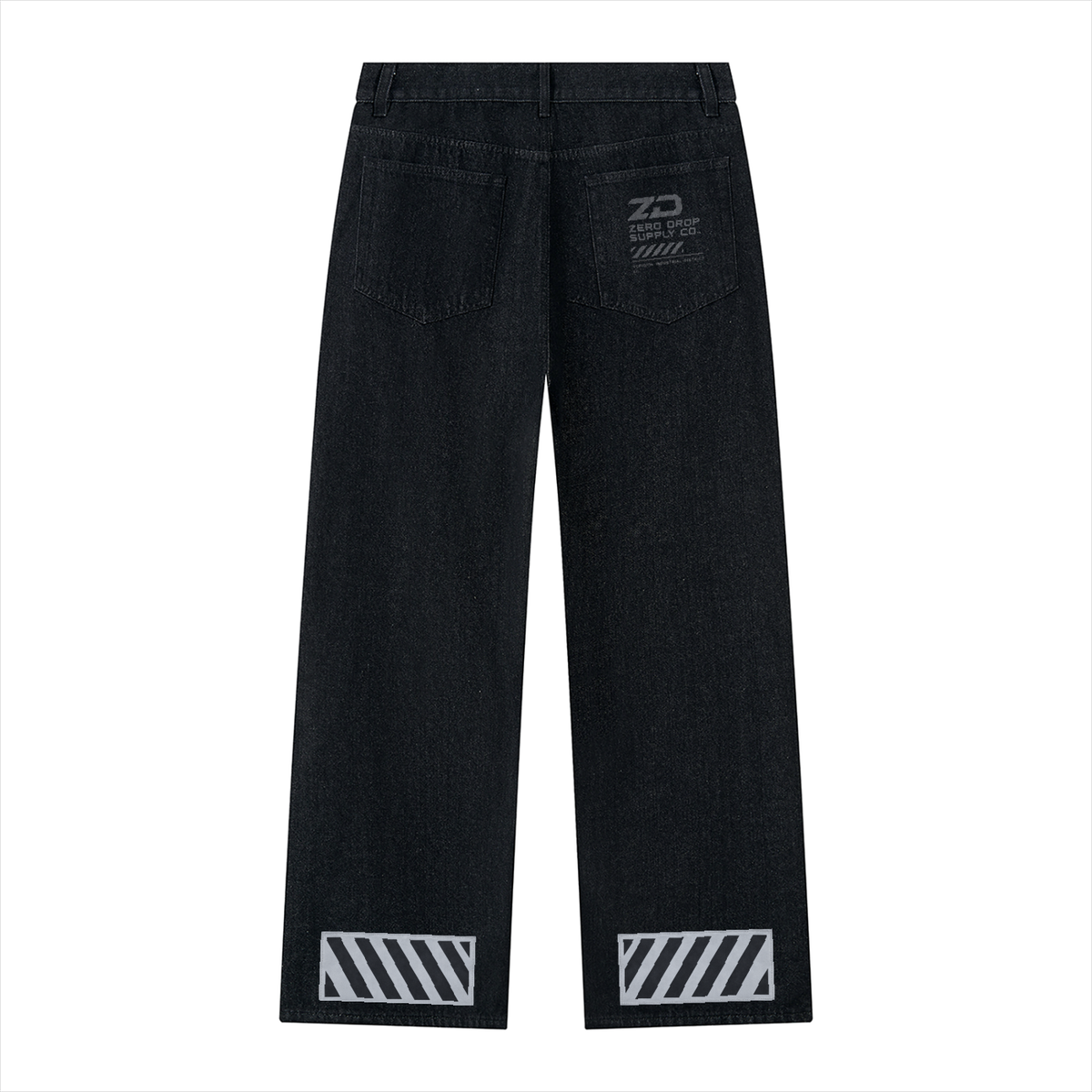 Men's Vintage Wash Wide Leg Denim Jeans - ZERO DROP SUPPLY CO.