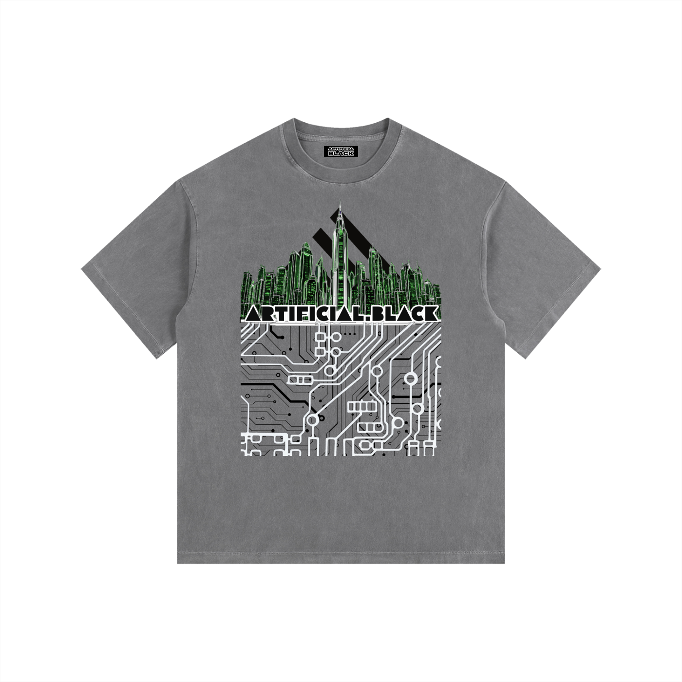 Future Vintage Digital Cities Oversized Cotton T