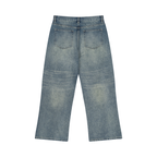 Men’s Livingmurals  Remix'd Vintage Wash  Wide Leg Jeans