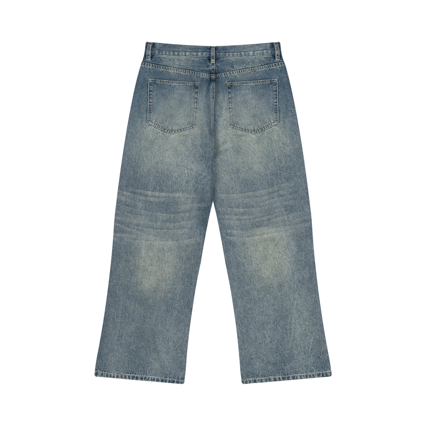 Men’s Livingmurals  Remix'd Vintage Wash  Wide Leg Jeans