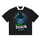 "Antimatter Splatter Contrast Polo Shirt"