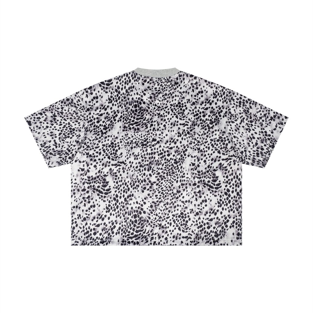 Artificial Experiments Leopard Print Boxy T
