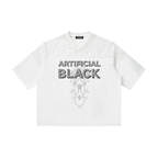 Unisex Artificial Lace and Vines  V-Neck T-Shirt