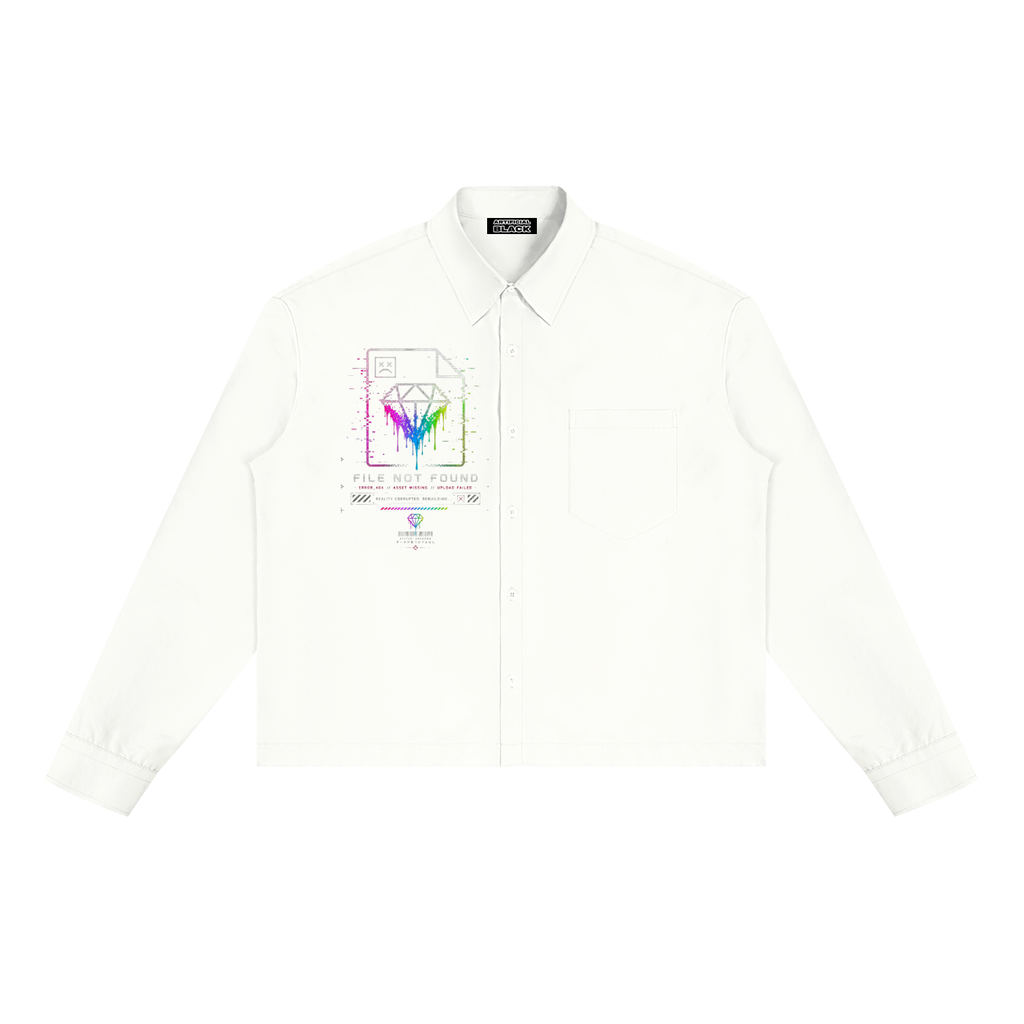 Unisex File Not Found Long Sleeve Button Down