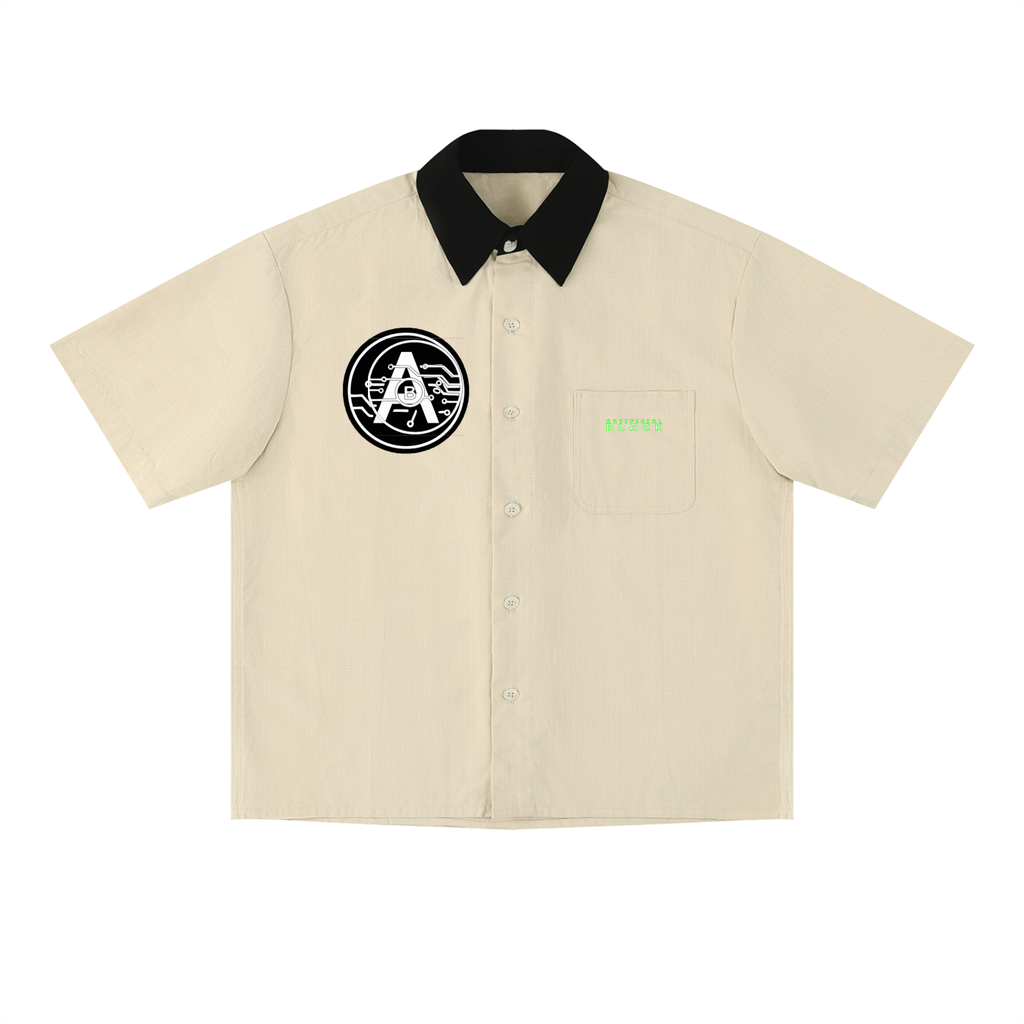 Unisex Color Block Short Sleeve Shirt