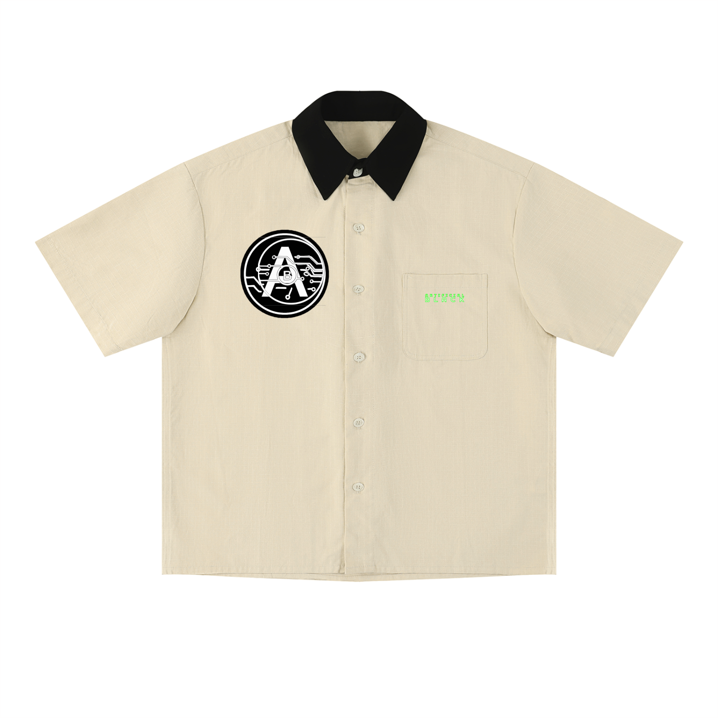 Unisex Color Block Short Sleeve Shirt
