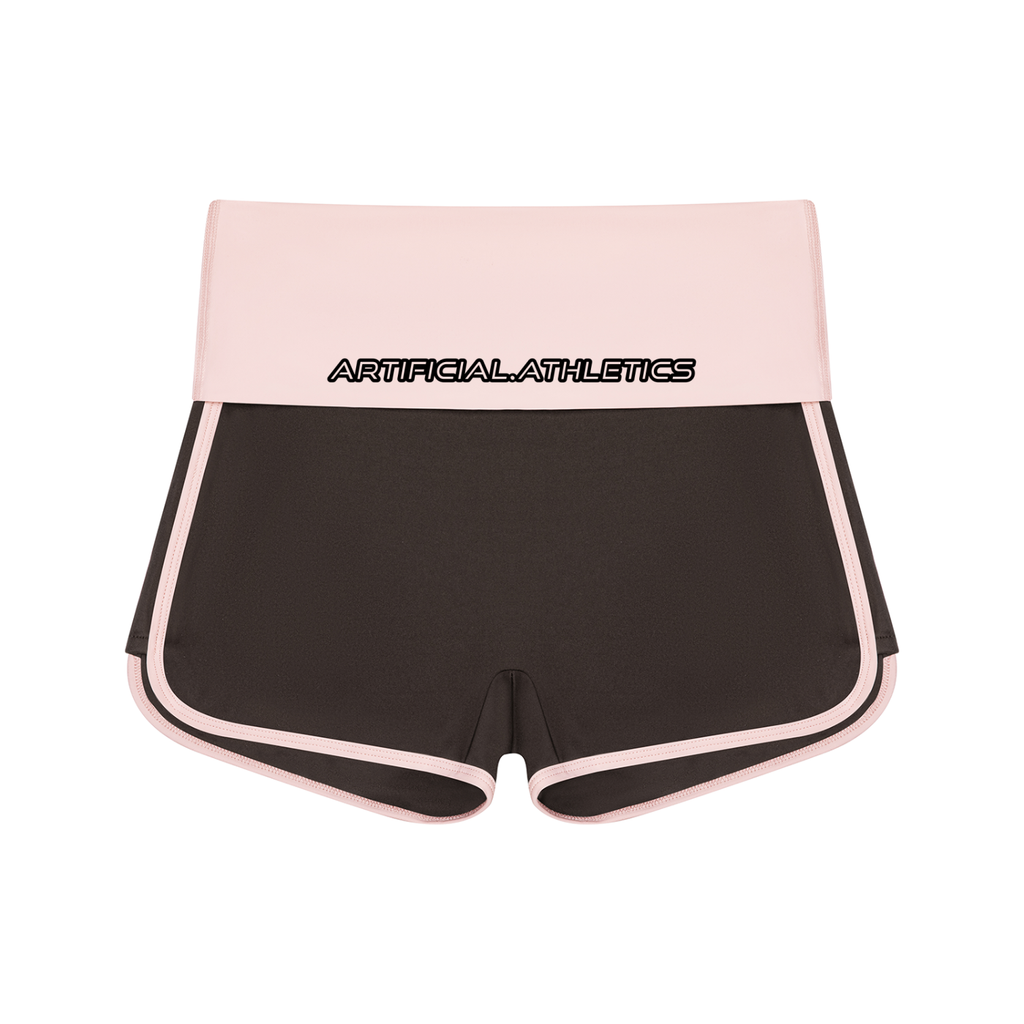 Women’s Artificial Athletics Color Block Yoga Shorts