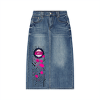 Antimatter Splatter Denim Skirt