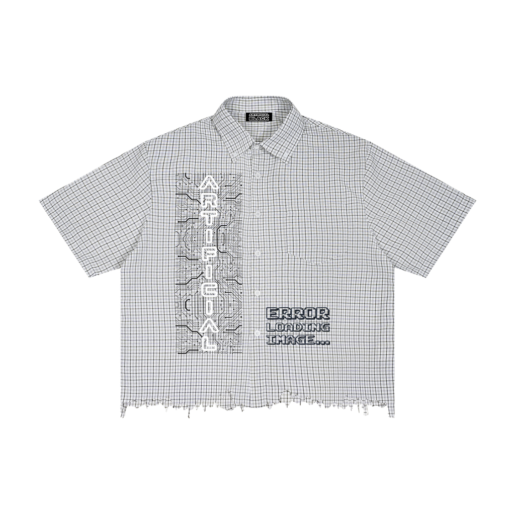 Unisex Corrupted Download Plaid Shirt