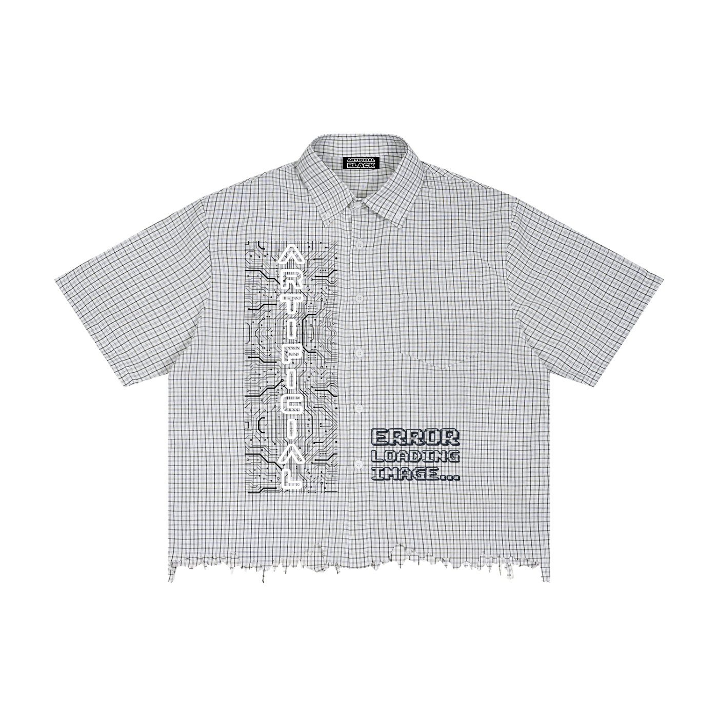Unisex Corrupted Download Plaid Shirt