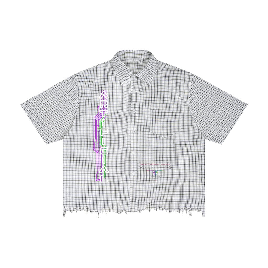 Unisex Corrupted Download Plaid Shirt