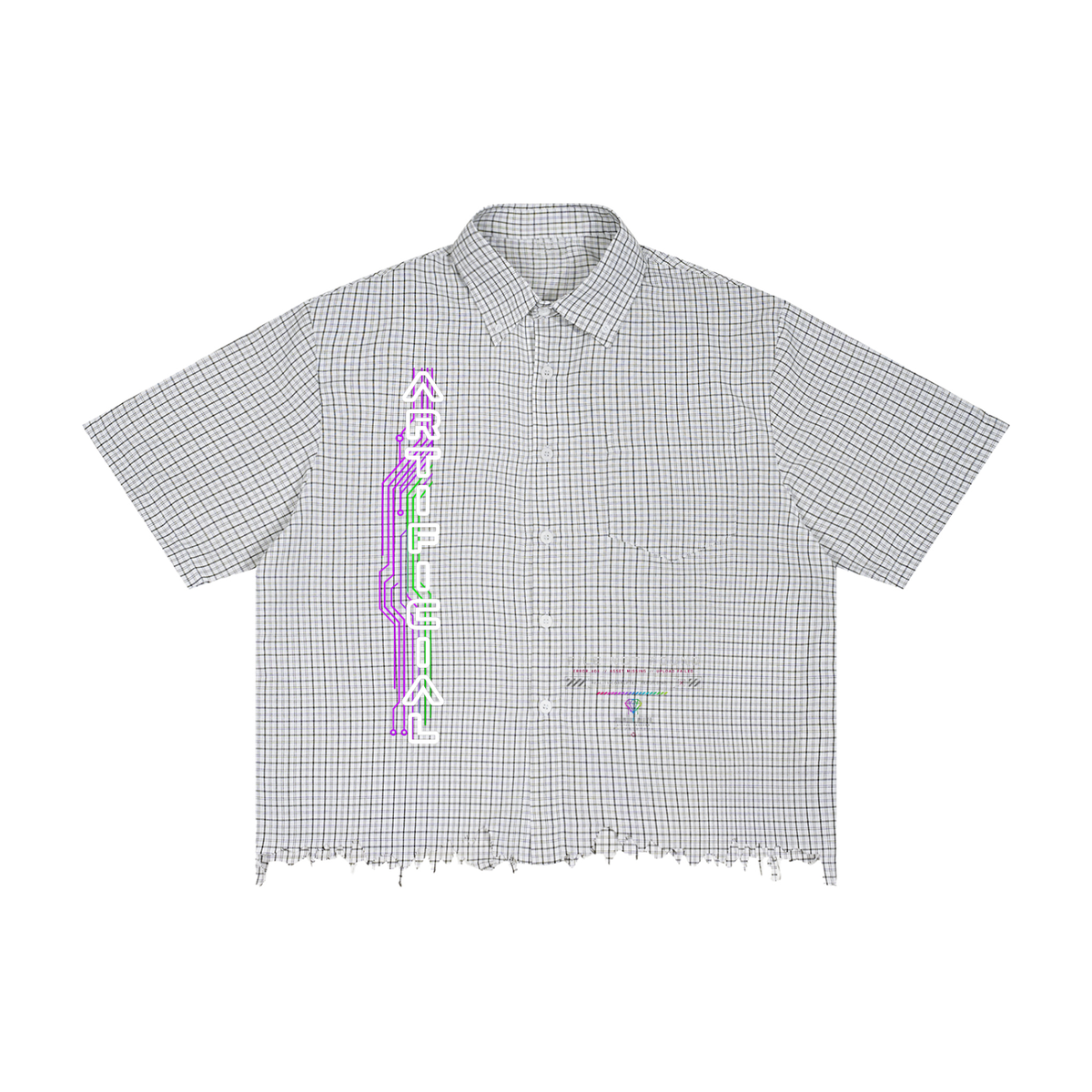 Unisex Corrupted Download Plaid Shirt