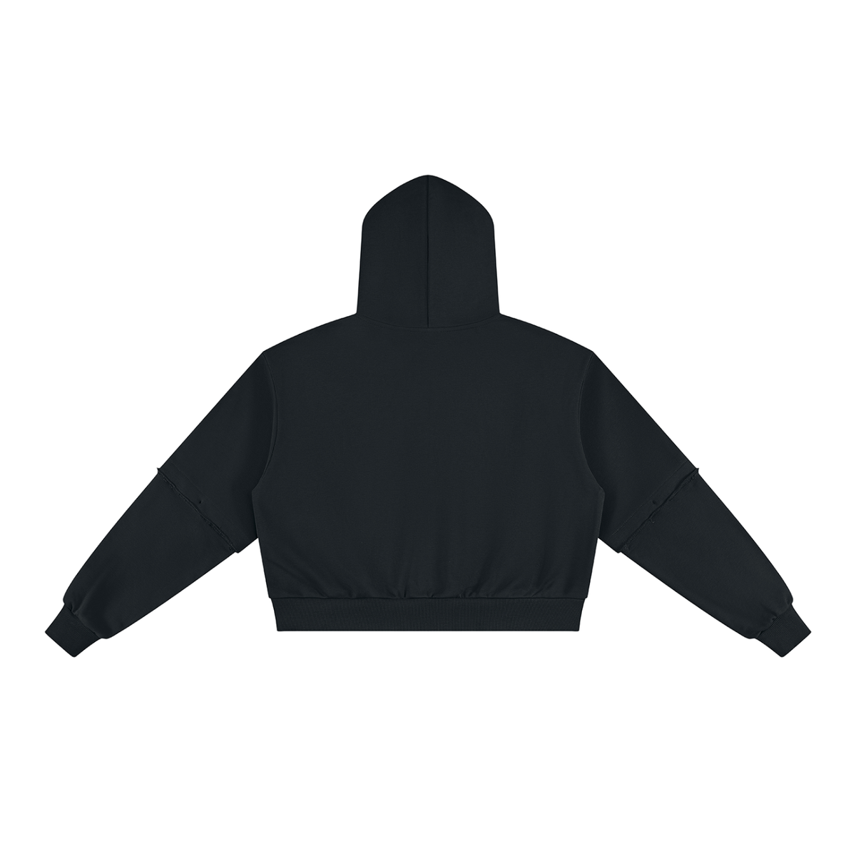 Women's Vintage Wash Detachable Sleeves Hoodie