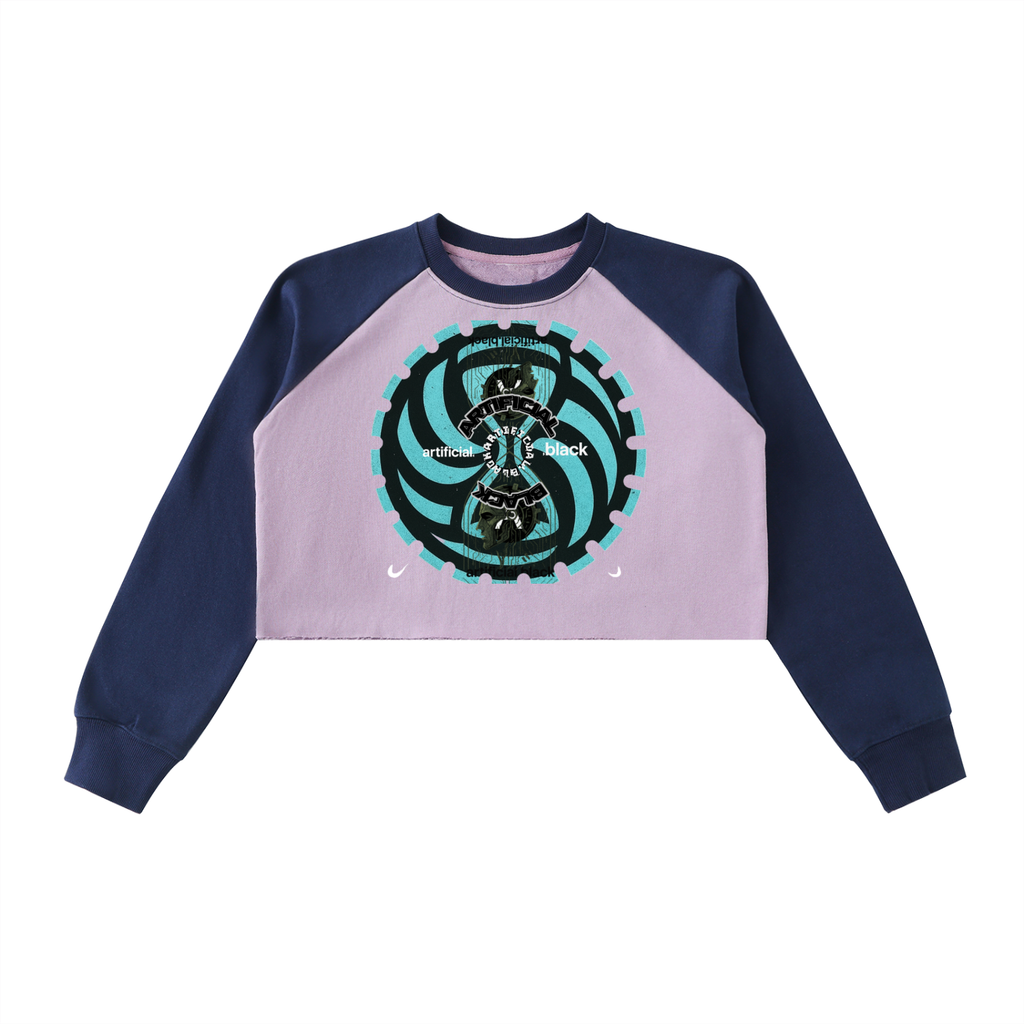 "Time Spiral Cropped Sweatshirt"
