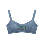 Artificial Denim Sports Bra
