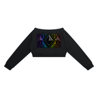 Women's Off-Shoulder Full Zip Hoodie