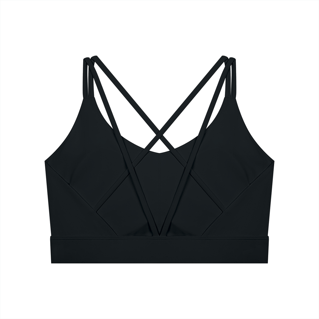 Women's Artificial Athletics Lycra Cropped Yoga Sport Bra
