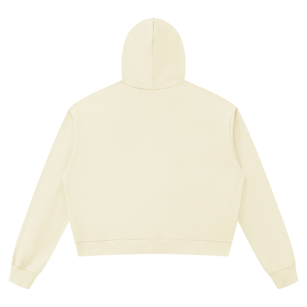 Unisex Boxy Raw Edge Hoodie
