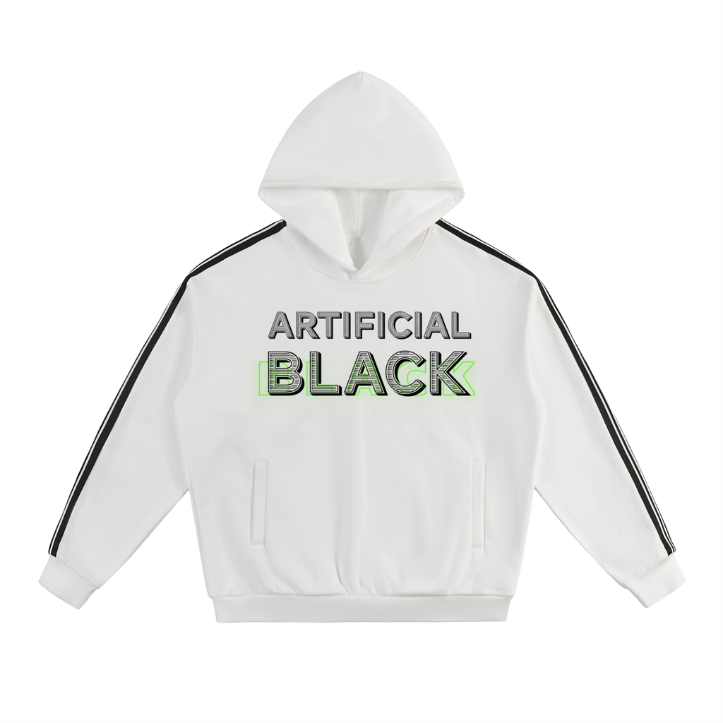 Side Stripe Drop-Shoulder Hoodie