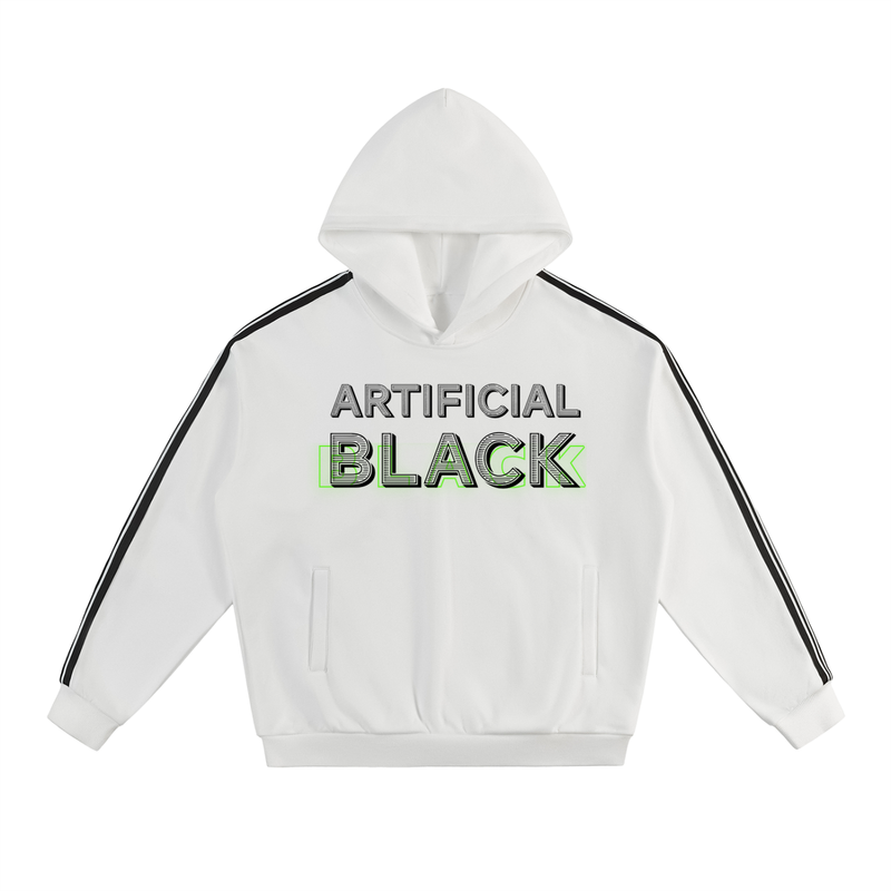 Side Stripe Drop-Shoulder Hoodie