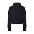 Digital Logo Cropped Half-Zip Sweatshirt