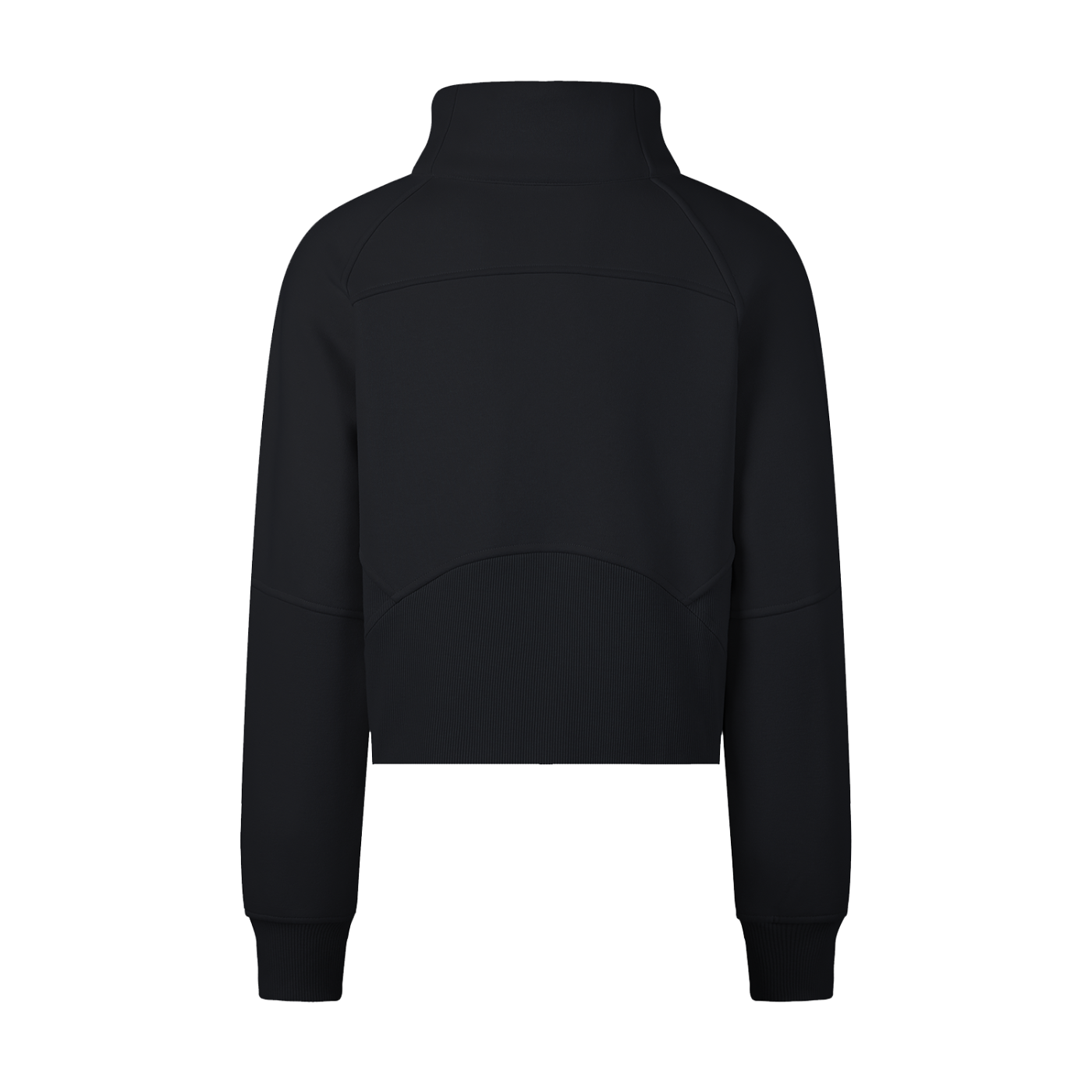 Digital Logo Cropped Half-Zip Sweatshirt